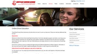 Online Driver Education - South Bay Driving School