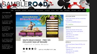 South Beach Bingo - Free $55 exclusive sign-up reward …