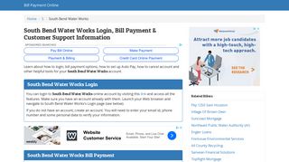 South Bend Water Works Login, Bill Payment & Customer Support ...