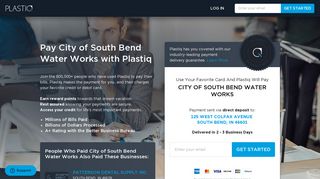 Pay City of South Bend Water Works with Plastiq