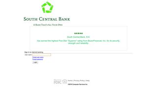 South Central Bank, NA - Online Banking - myebanking.net