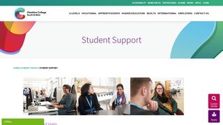 Student Support - Cheshire College - South & West - Cheshire ...