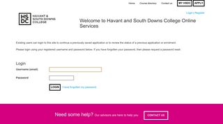 Login - South Downs College