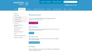 Your account - South East Water