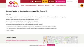 HomeChoice - South Gloucestershire Council - Well Aware