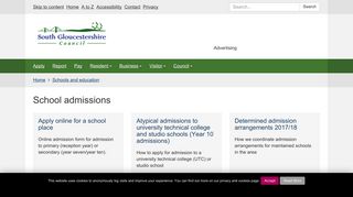 School admissions | South Gloucestershire Council