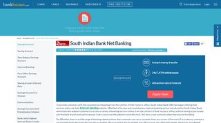 South Indian Bank Net Banking - BankBazaar