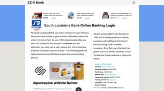 South Louisiana Bank Online Banking Login - CC Bank