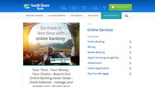 Online Services | South Shore Bank