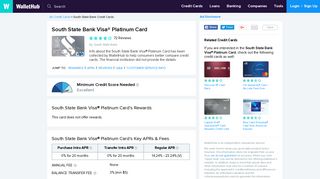 South State Bank Visa Platinum Card Reviews - WalletHub