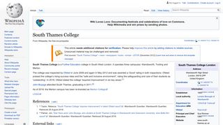 South Thames College - Wikipedia