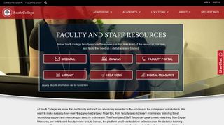 Faculty & Staff Resources - South College