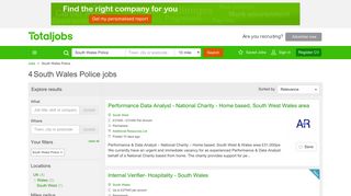 South Wales Police Jobs, Vacancies & Careers - totaljobs