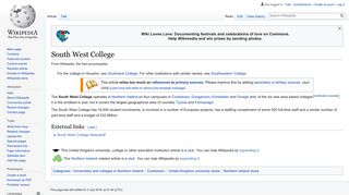 South West College - Wikipedia
