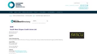 South West Slopes Credit Union Ltd - Customer Owned Banking ...