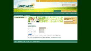 Southwest Regional Credit Union Ltd. - Online Banking