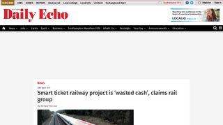 Smart ticket railway project is 'wasted cash', claims rail group | Daily ...