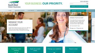 Manage Your Account - South West Water - South West Water Business