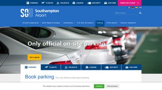 Southampton Airport Parking | Only Official On-Site Parking