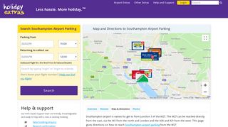 Map and Directions to Southampton Airport Parking | View the ...