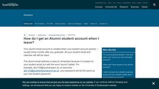 How do I get an Alumni student account when I leave? | Getting Help ...