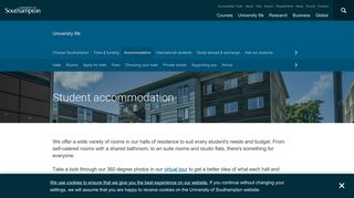 Student accommodation | University of Southampton