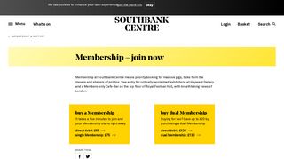 Membership – join now | Southbank Centre