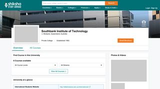 Southbank Institute of Technology, Australia | Shiksha.com