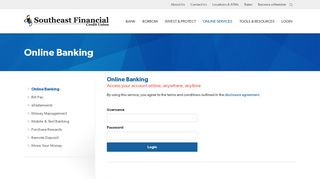 Online Banking | Southeast Financial Credit Union