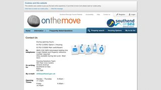 Contact Us - onthemove - Southend On The Move