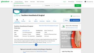 Working at Southern Anesthesia & Surgical | Glassdoor