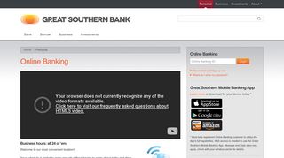 Online Banking - Great Southern Bank