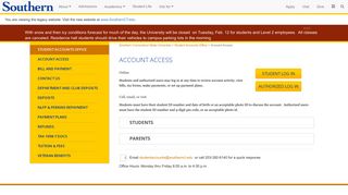 Account Access - Southern Connecticut State University