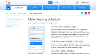 Meter Reading Schedule - AEP Ohio