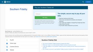Southern Fidelity: Login, Bill Pay, Customer Service and Care Sign-In