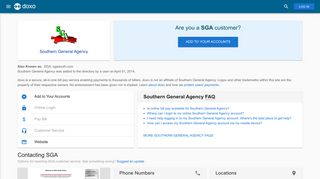 Southern General Agency (SGA): Login, Bill Pay, Customer Service ...