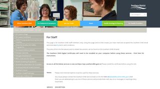 For Staff - Southern District Health Board | Southern DHB Staff Logins