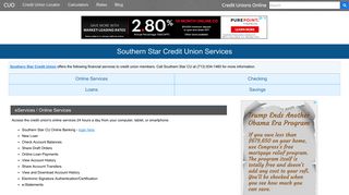 Southern Star Credit Union Services: Savings, Checking, Loans