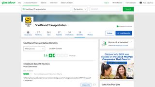 Southland Transportation Employee Benefits and Perks | Glassdoor