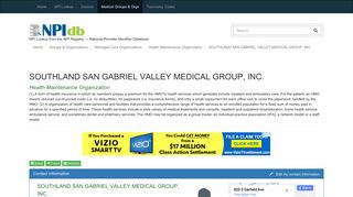 southland san gabriel valley medical group, inc. alhambra, ca; npi ...
