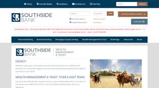 Wealth Management & Trust, Tyler & East Texas - Southside Bank