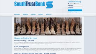 Business Online Banking - SouthTrust Bank (George West, TX)