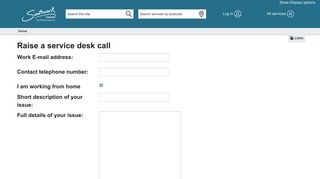 Southwark Council - Raise a service desk call - Brent Council