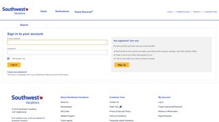 Southwest Vacations - Login to My Account