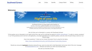 Southwest Airlines Careers | Welcome