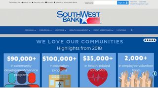 SouthWest Bank: Home