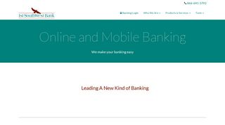 Online and Mobile Banking - First Southwest Bank