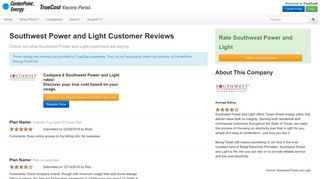 Southwest Power and Light Reviews provided by myTrueCost.com