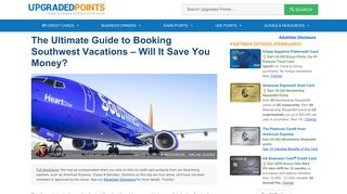 Ultimate Guide to Booking Southwest Vacations [Will It Save You $?]