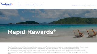 About Rapid Rewards - Southwest Vacations